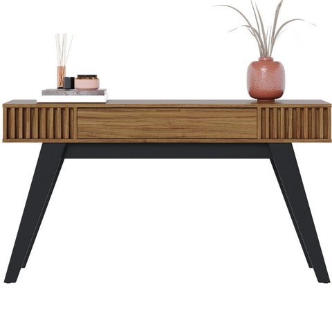 Aparador para Sala 136 Cm com Gaveta Riv1525 Noce Milano Clb