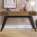 Ver imagem 3 de Aparador para Sala 136 Cm com Gaveta Riv1525 Noce Milano Clb