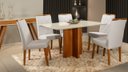 Ver imagem 1 de Mesa de jantar + 6 cadeiras França Tampo Atenas 160 Cm C 01