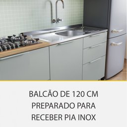 Cozinha Modulada 5 Peças Ripado Nesher Marquesa 100% Mdf - 4