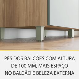 Cozinha Modulada 5 Peças Ripado Nesher Marquesa 100% Mdf - 7