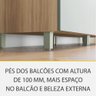 Cozinha Modulada 5 Peças Ripado Nesher Marquesa 100% Mdf - 7