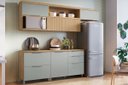 Ver imagem 1 de Cozinha Modulada 5 Peças Ripado Nesher Marquesa 100% MDF