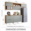 Ver imagem 6 de Cozinha Modulada 5 Peças Ripado Nesher Marquesa 100% Mdf