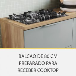 Cozinha Modulada 5 Peças Ripado Nesher Marquesa 100% Mdf - 5