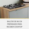 Cozinha Modulada 5 Peças Ripado Nesher Marquesa 100% Mdf - 5