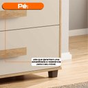 Ver imagem 5 de Cômoda Verona 4 Gavetas para Quarto Cinamomo Off White