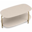 Ver mais imagens de Mesa de Centro para Sala de Estar Orgânico Industrial 90cm Épic L05 Off White - Lyam Decor