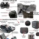 Ver imagem 3 de ALFORGE PARA MOTO 60L + BAÚ FLEXÍVEL
