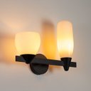 Ver imagem 6 de Arandela Akemi Preto Starlux VL017 2 Cúpulas Vidro + LED 2X G9 BF ST2534