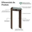 Ver imagem 3 de Porta-geladeira 103 Cm 1 Porta Basculante Rustic/cinza Lux Madesa