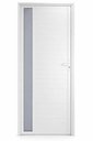 Ver imagem 1 de Porta de Giro Alumínio Branco Lambril c/Maçaneta Visor Lateral Maxx - 210x60 - Direita