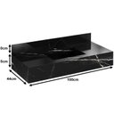 Ver imagem 3 de Bancada em Porcelanato para Banheiro Completa Alto Padrão 100cm X 15cm com Cuba Esculpida Lisboa