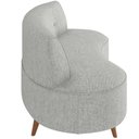 Ver imagem 4 de Sofá Chaise Living 2 Lugares 135cm para Sala Istambul K01 Linho Cinza - Lyam Decor