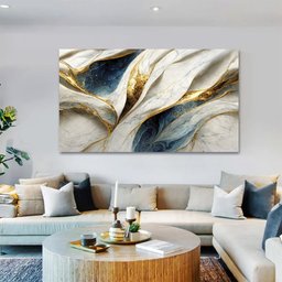 Quadro Decorativo Abstrato, Tela em Canvas  ideal para e Sala , Quarto e Hall de entrada (100x70 cm) - 2