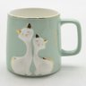 Caneca de Cerâmica com 310ml Two Cats Coffee Cute - 1
