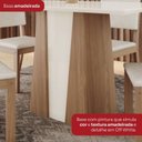 Ver imagem 7 de Conjunto para Sala de Jantar com 4 Cadeiras Orus Marrom/Nature/Off White/Amêndoa
