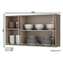 Ver imagem 2 de Armário Aéreo Connect 3 Portas 120 Cm Duna Cristal – Henn