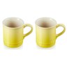 Jogo 2 Canecas Seattle de Cerâmica 400 ml Amarelo Soleil Le Creuset - 1