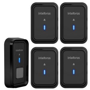 Kit Campainha sem Fio Cib 101 Intelbras Modulo para 4 Salas