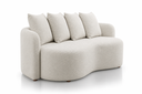 Ver imagem 1 de Sofá Orgânico Monza - Design Curvo e Conforto Sofisticado:Boucle Cru