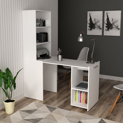 Armário Mesa Dobrável Multiuso Tecnomobili Branco ME4171.0003