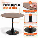 Ver imagem 5 de Mesa de Jantar Redonda Saarinen Basic Imbuia 110cm Design Moderno