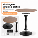 Ver imagem 6 de Mesa de Jantar Redonda Saarinen Basic Imbuia 110cm Design Moderno