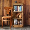 Ver imagem 3 de Estante de Madeira Maciça com 3 Nichos Marrom Antique