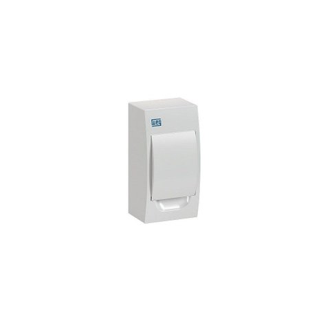 Quadro de Distribuição Pvc Sobrepor Branco 04 Disjuntor Weg