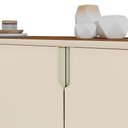 Ver mais imagens de Buffet Aparador 160cm 4 Portas Cannes Off Whhite/Amendoa Z30 - Mpozenato