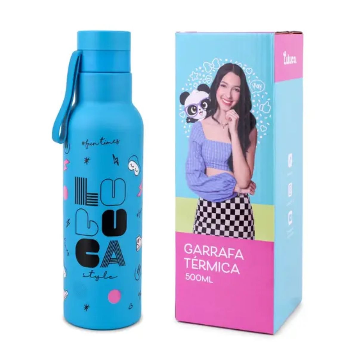Mochila Escolar Luluca Kit com Garrafa Térmica Adolescente - 3