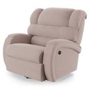 Ver imagem 1 de Poltrona do Papai Reclinável Napoli Glider Giratória Usb Veludo Rosê Fh1 - D'Rossi