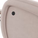 Ver imagem 4 de Poltrona do Papai Reclinável Napoli Glider Giratória Usb Veludo Rosê Fh1 - D'Rossi