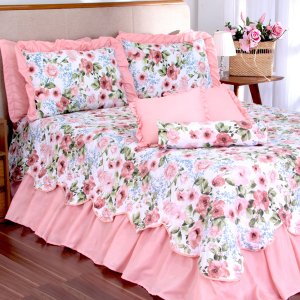 Kit Cobreleito Belize Casal Queen 6 Peças Buque