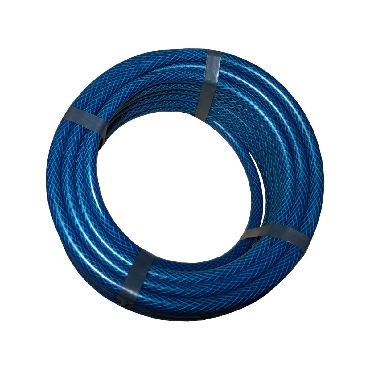 Mangueira de Jardim Em PVC Flexível com Malha Trançada 25 Mts - 1/2x1,5 REISES TRANÇADA Azul