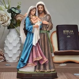 Imagem Sagrada Família Grande 30cm Resina Tradicional - 1
