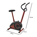 Ver imagem 3 de Bicicleta Ergométrica Vertical Polimet Bp-990 Academia Residencial 5 Funções Cor Preto Vermelho