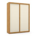 Ver imagem 2 de Jogo de Quarto Infantil Tutto New com Guarda Roupa 2 Portas e Berço Off White/Freijó - Matic Móveis