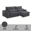 Ver imagem 5 de Sofá 290 Cm Braço 25 Cm Retrátil e Reclinável Lake Meu Sofá Online