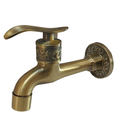 Ver imagem 1 de Torneira de Parede Bronze Longa Vintage Rústica Artística Banheiro Lavabo Oratorio Jardim Área Gourm