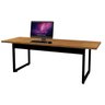 Mesa de Reunião para Escritório Industrial Pés de Ferro para Sala Executava Notebook e Computador - 5