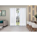 Ver imagem 4 de Cortina Voil 4,00m X 2,50m Voal para Sala Quarto Janela Cozinha Apartamento Decorativa Branco