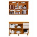 Ver imagem 3 de Conjunto de Cozinha Bari Modulado com 8 Portas e 2 Gavetas