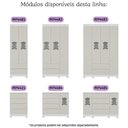 Ver imagem 7 de Quarto de Bebê Completo C/ Berço Americano 3 em 1 Colchão Fofura Multimóveis Mp4665 Branco/off