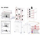 Ver imagem 4 de Quarto de Bebê Completo C/ Berço Americano 3 em 1 Colchão Fofura Multimóveis Mp4665 Branco/off
