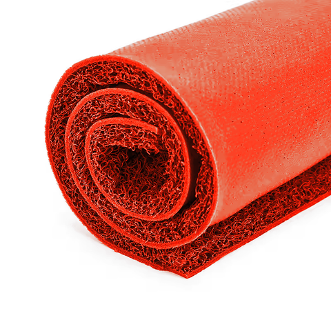 Rolo Capacho Vinil 12mm Vermelho Rm Decor 10,00 X 1,2m (12,0m²)