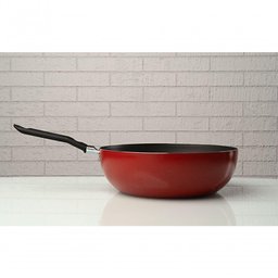 Wok Brinox Vermelha Antiaderente Pro-flon - 24 Cm 2,3 L Linha Garlic Vermelho Brinox - 2