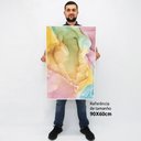Ver imagem 2 de Quadro Decorativo em Canvas Abstrato Mármore Colorido TaColado Borda Infinita 90 x 60cm