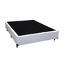 Cama Box Viúva 128 Tecido Sintético Branco com Colchão Lisboa Espuma D28 Preto Bello Box - 4